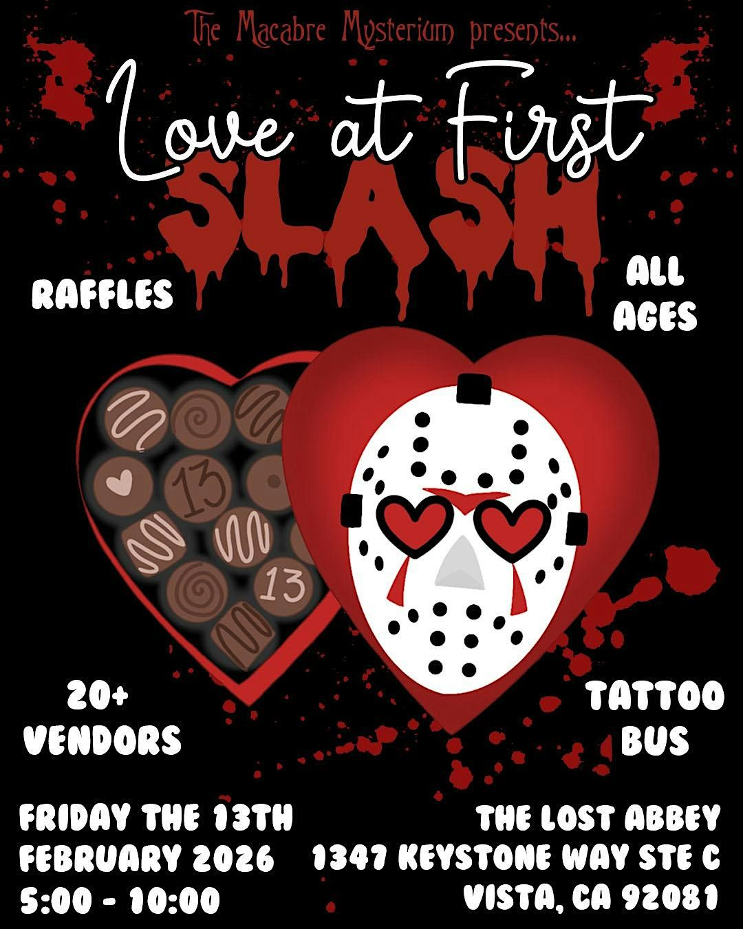 Love at first SLASH!, 13 February | Event in Vista | AllEvents