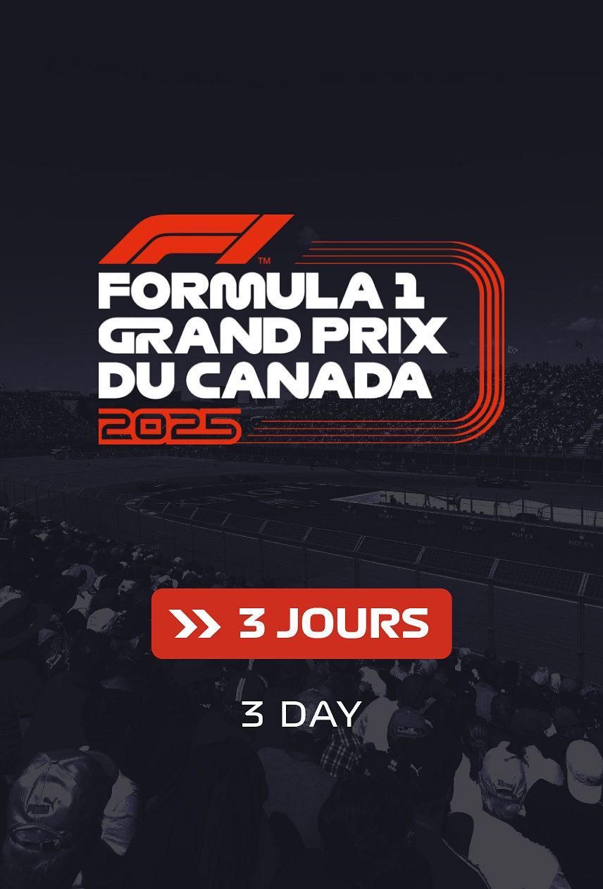 Formula 1: 2025 Canadian Grand Prix - 3 Day Pass, 12 June | Event in Montreal | AllEvents