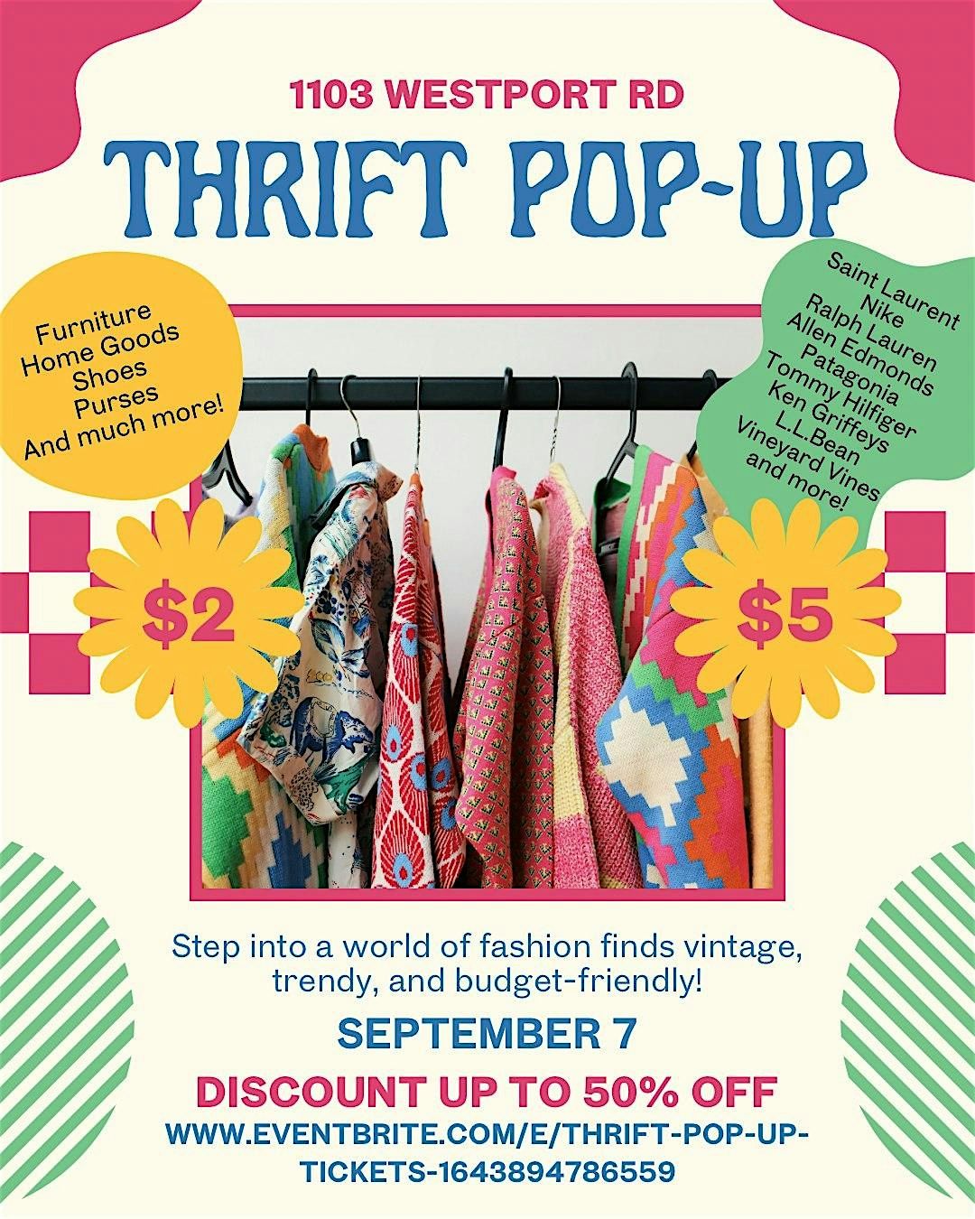 Thrift Pop-up!, 7 September | Event in Kansas City | AllEvents