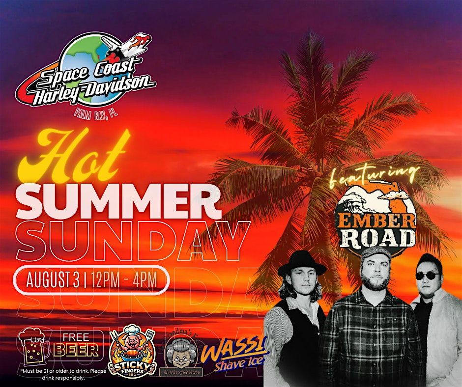 Hot Summer Sunday with Ember Road, 3 August | Event in Palm Bay | AllEvents