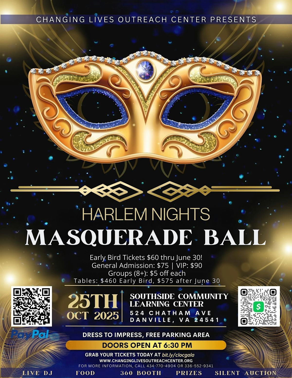 Harlem Nights Masquerade Ball – A 1920s-Inspired Charity Gala in Danville,, 25 October | Event in Danville