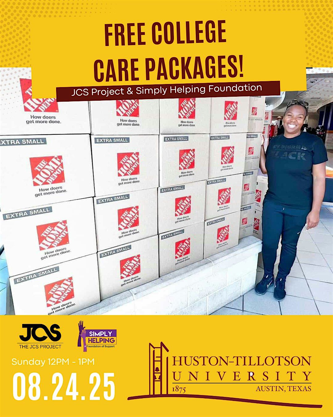 Huston Tillotson - JCS Project & Simply Helping Foundation, 24 August | Event in Austin | AllEvents