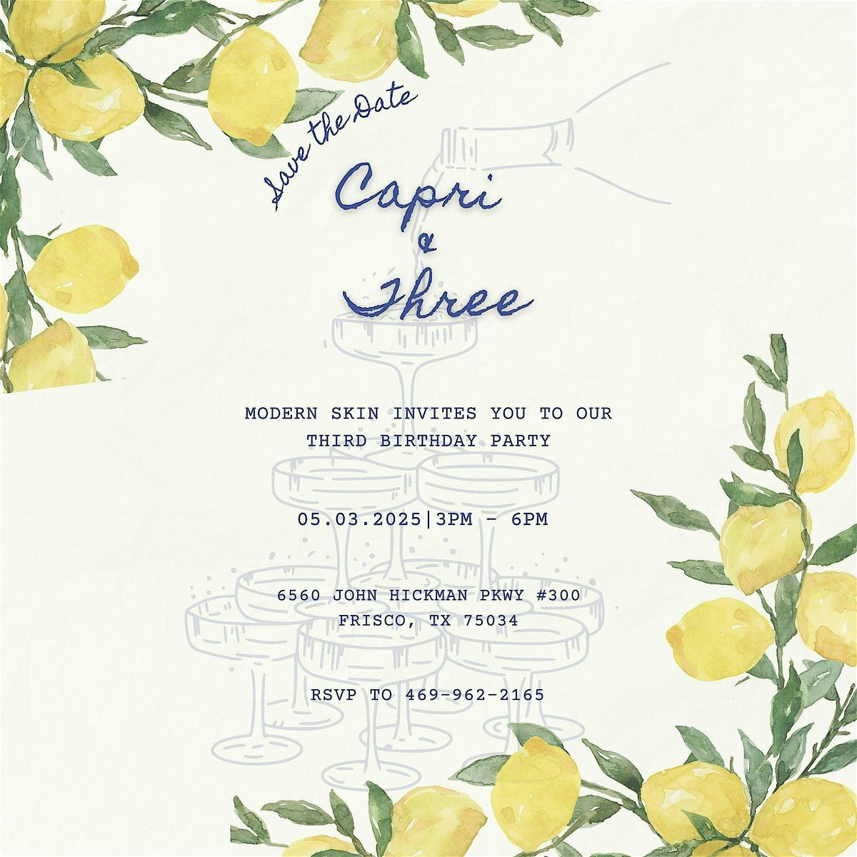 Modern Skin: Capri & 3 | Event in Frisco | AllEvents