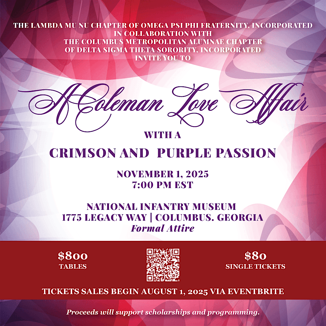 Coleman Love Affair “ Cheers to You”, 1 November | Event in Columbus | AllEvents