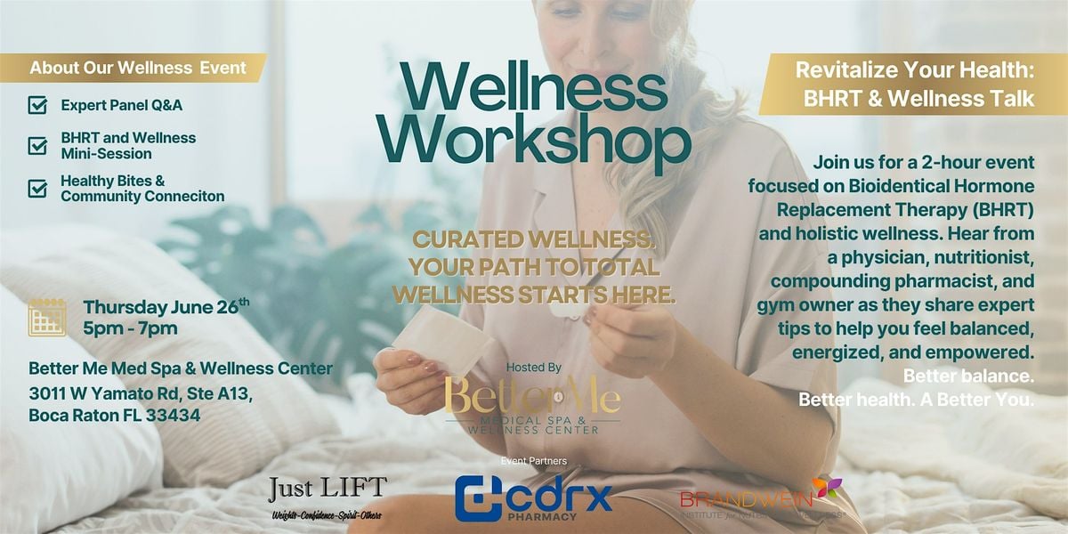 Wellness Workshop, 26 June | Event in Boca Raton | AllEvents