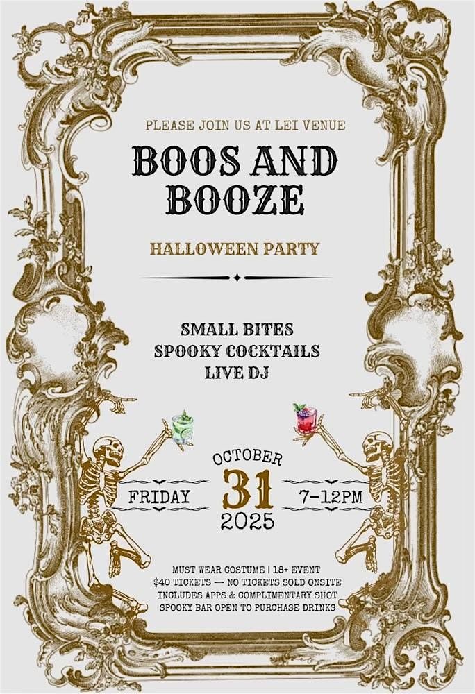 Boos and booze Halloween party at lei venue, 31 October | Event in Abington | AllEvents