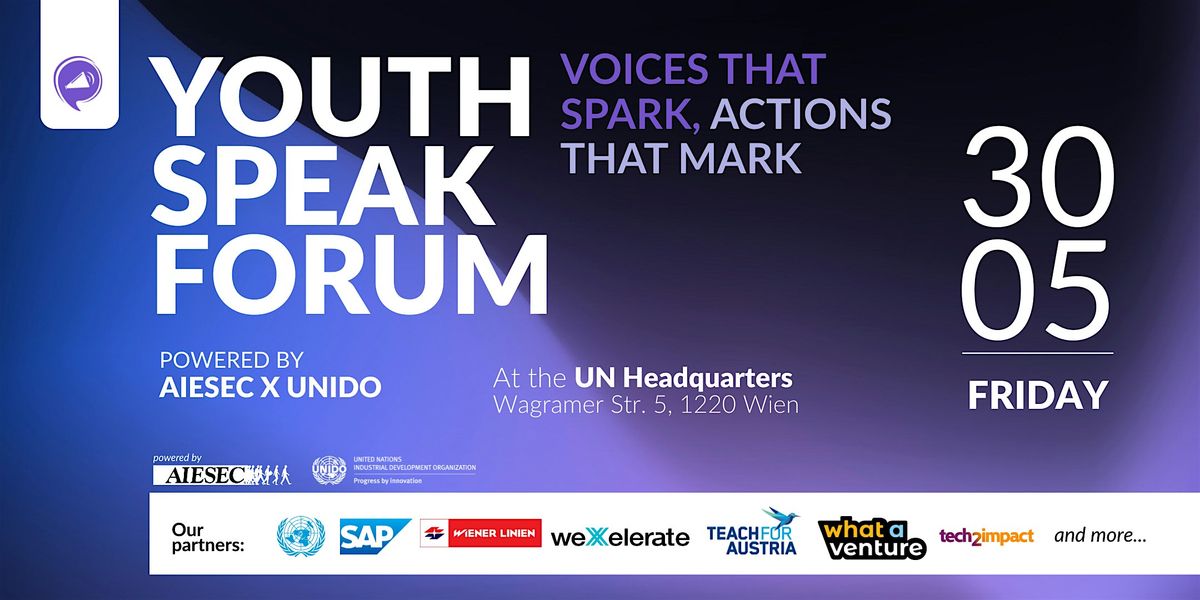 YouthSpeak Forum 2025, 30 May | Event in Wien | AllEvents
