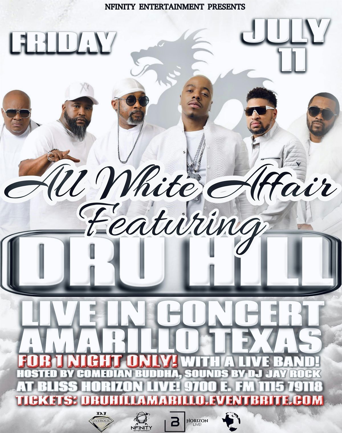 DRU HILL LIVE IN CONCERT AMARILLO TEXAS ALL WHITE AFFAIR, 11 July | Event in Amarillo | AllEvents