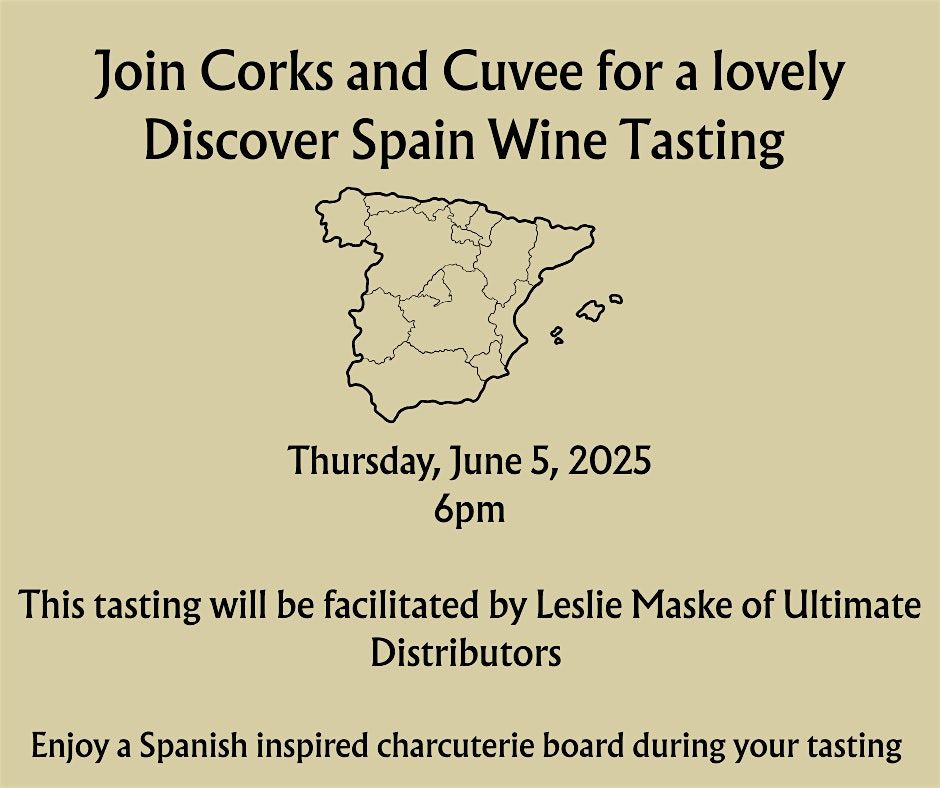 Discover Spain Wine Tasting, 5 June | Event in Conyers | AllEvents