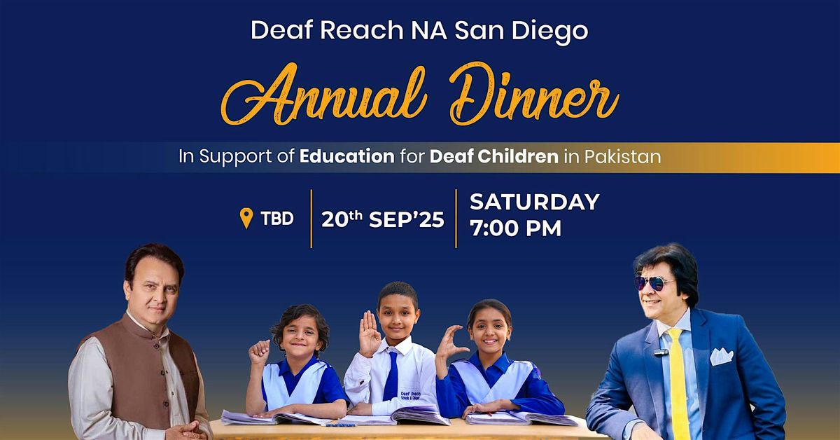 Deaf Reach NA San Diego Annual Dinner, 20 September | Event in San Diego | AllEvents