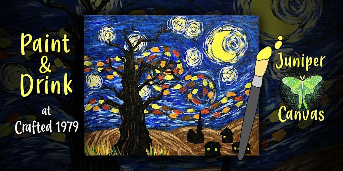 Paint & Drink at Crafted 1979: Starry Sky, 26 October | Event in Mokena | AllEvents