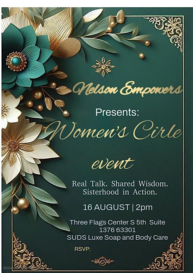 THE WOMEN’S CIRCLE: A Nelson Empowers Experience, 16 August | Event in Saint Charles | AllEvents