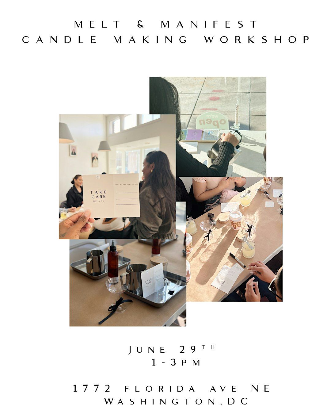 Intentional Pour (Candle Making Workshop), 29 June | Event in Washington | AllEvents