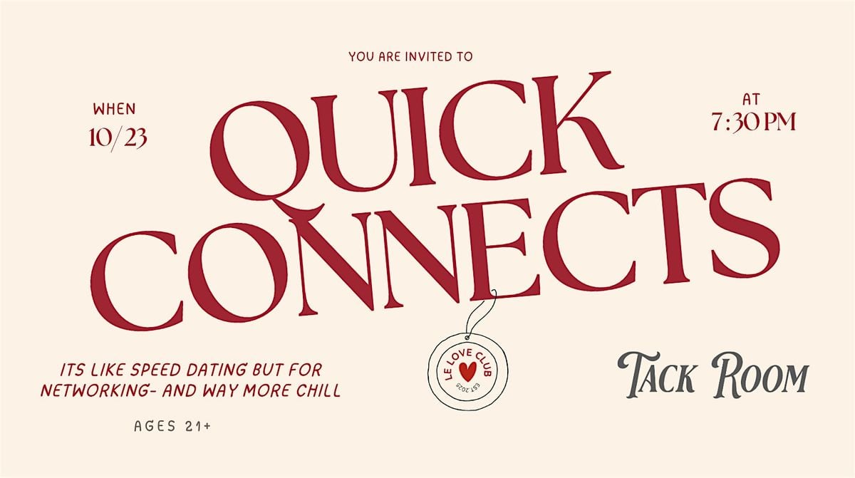 Quick Connects: Creative Community - Speed Connecting + Mixer!, 23 October | Event in Sacramento | AllEvents