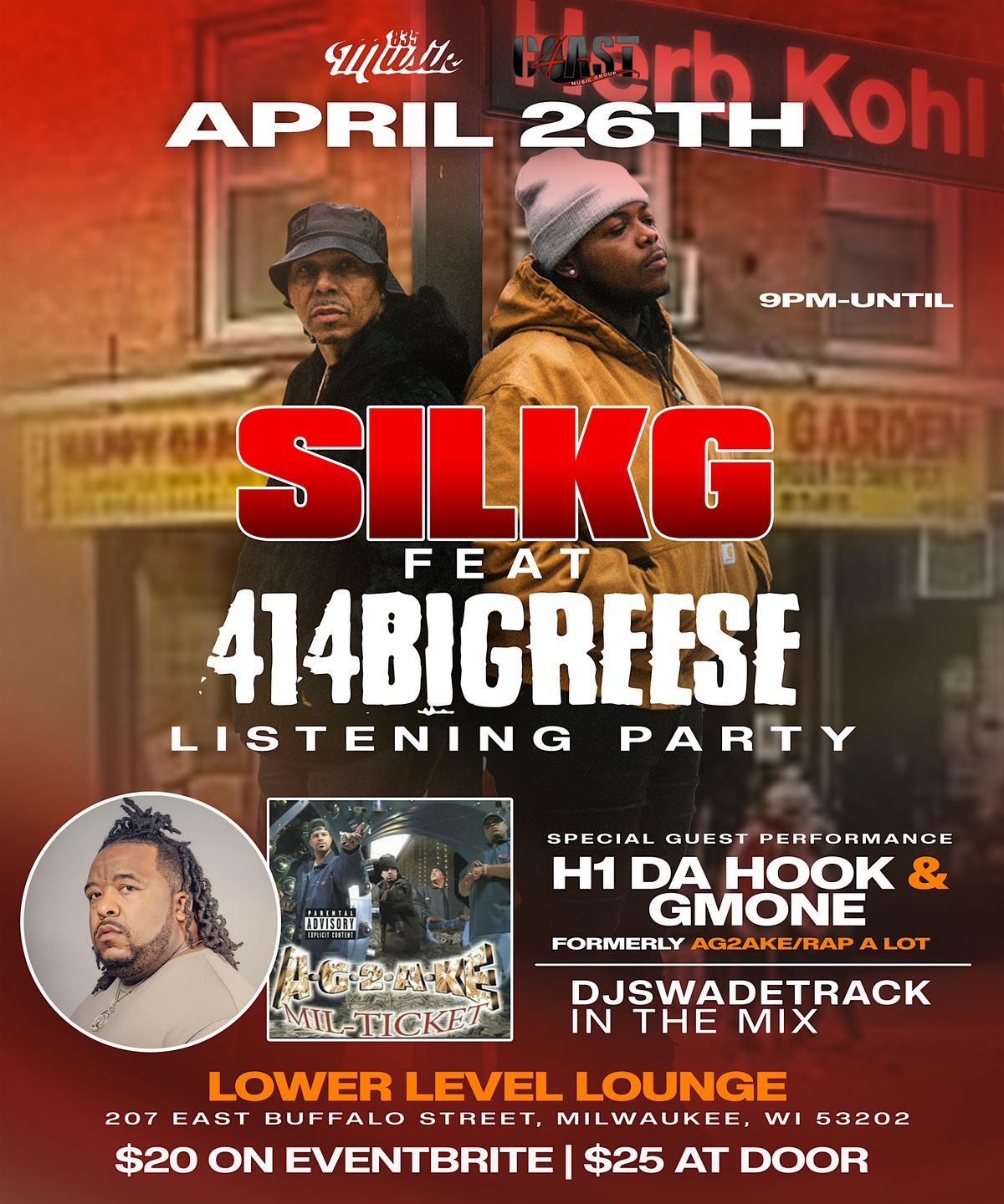 SILKG FT 414 Big Reese Official album Release Party, The Lower Level ...