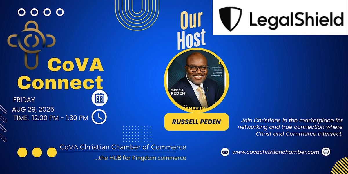 CoVA Connect hosted by Russell Peden, LegalShield, 29 August | Event in Newport News | AllEvents