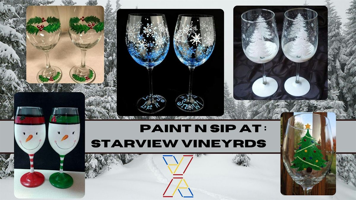 Winter Wine Glass Paint and Sip at StarView Vineyards, 14 December | Event in Cobden | AllEvents