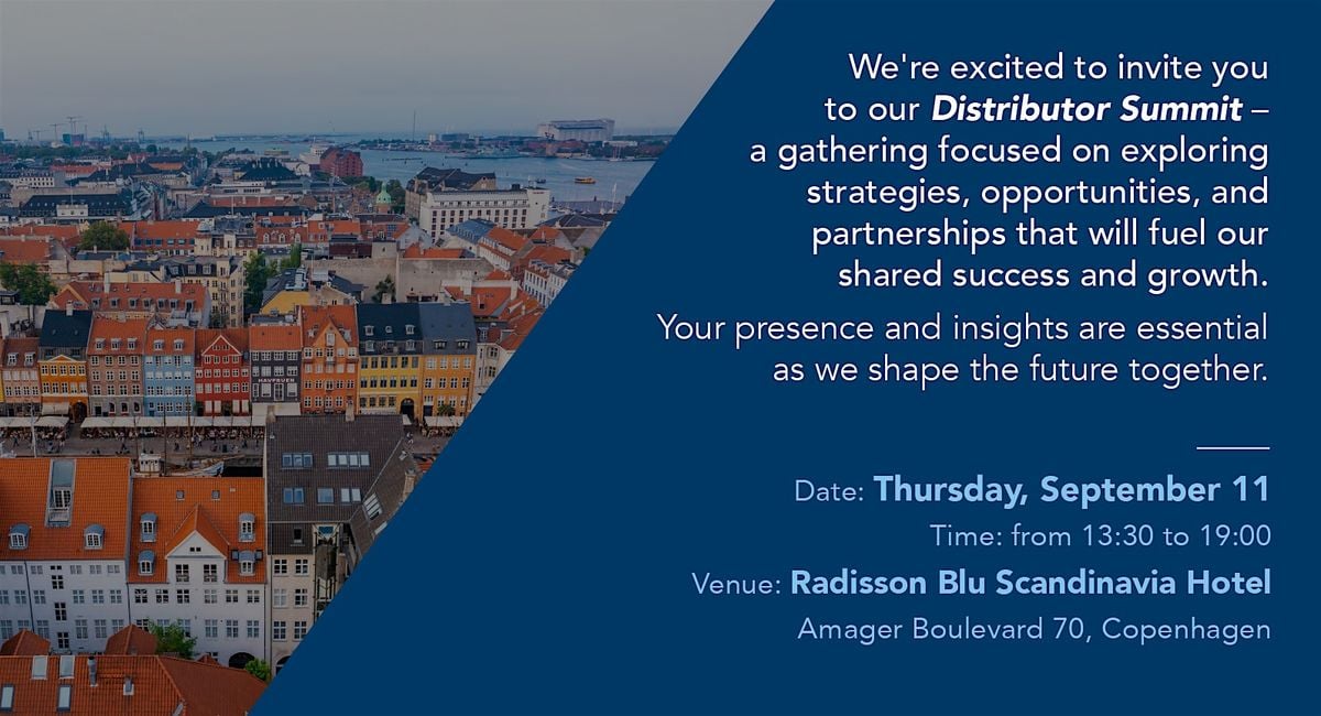 BVI Distributor Summit, 11 September | Event in Copenhagen  | AllEvents
