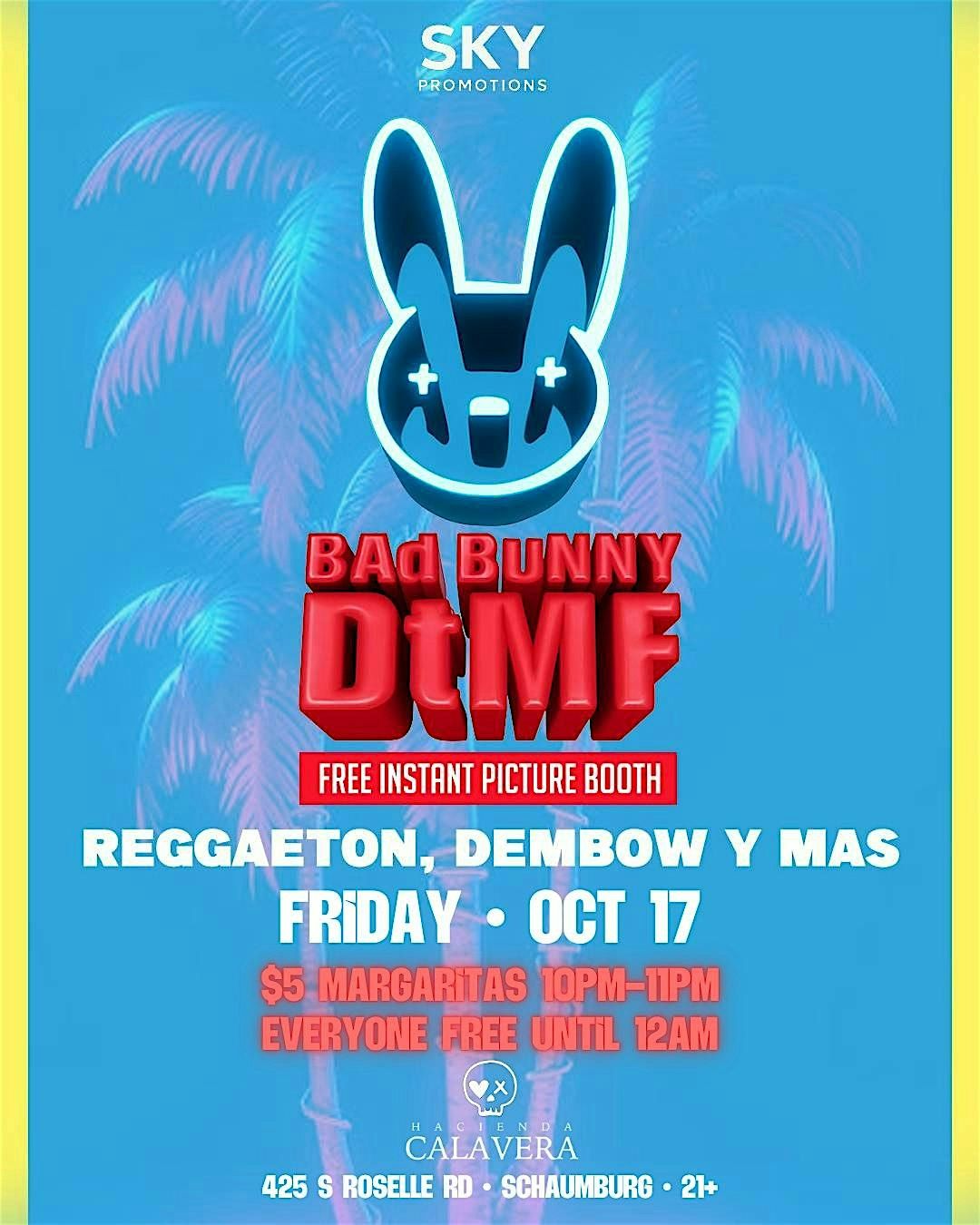 DtMf Fridays | Bad Bunny Theme Night | Event in Schaumburg | AllEvents