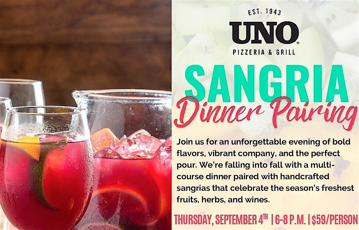 Sangria Pairing Dinner, 4 September | Event in Ellicott City | AllEvents