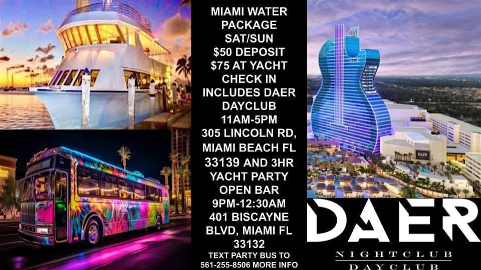 MIAMI BEACH PARTY WATER PACKAGE | Event in Miami Beach | AllEvents