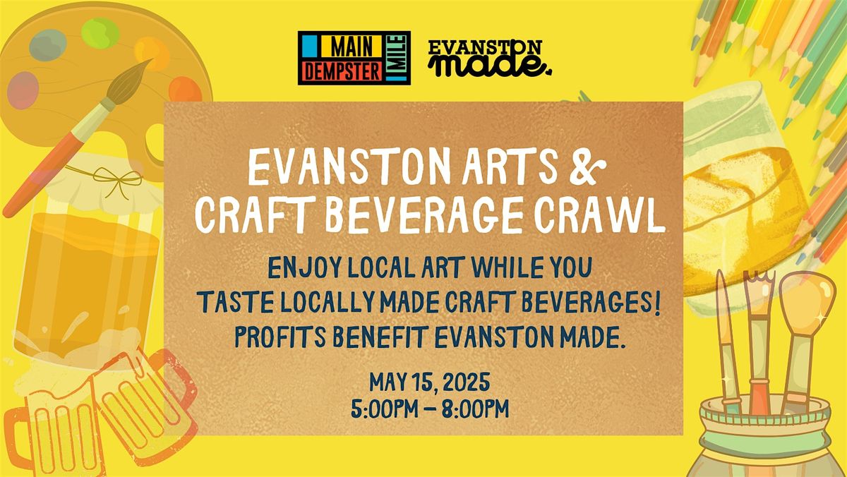 Evanston Arts & Craft Beverage Crawl 2025, 15 May | Event in Evanston | AllEvents