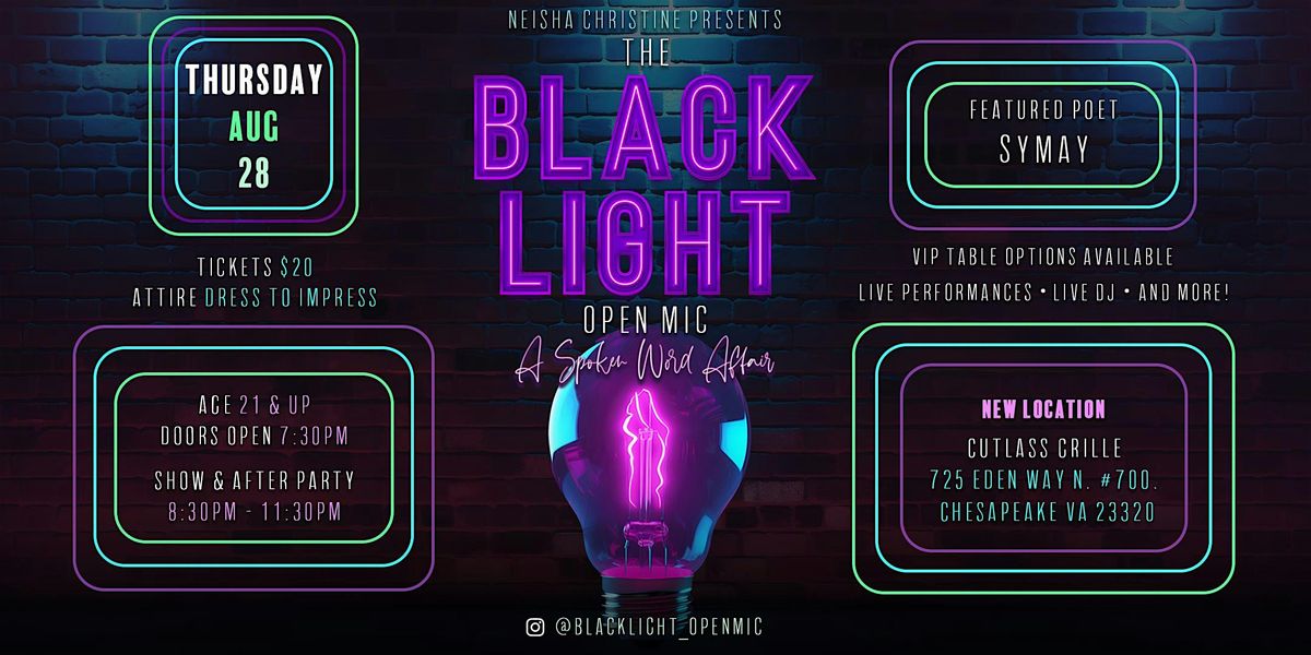 The Black Light Open Mic: A Spoken Word Affair, 6 November | Event in Chesapeake | AllEvents