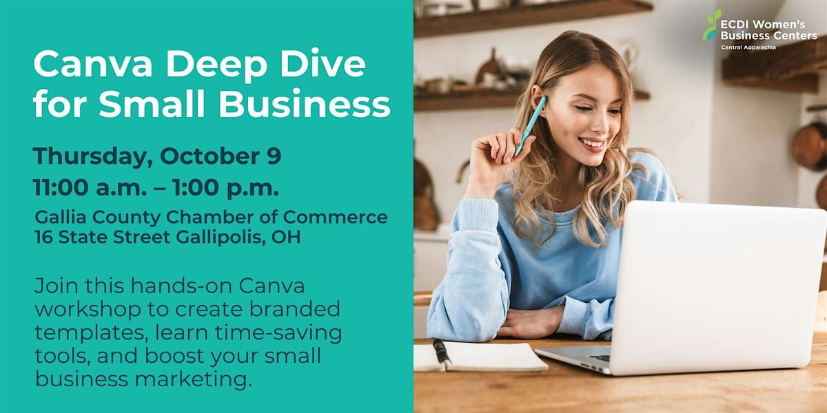 Canva Deep Dive for Small Business, 9 October | Event in Gallipolis | AllEvents