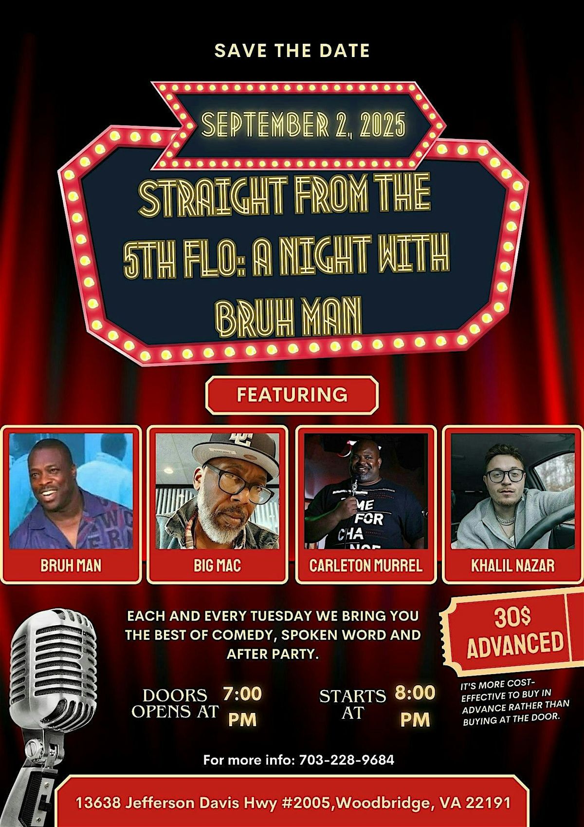 Straight from the 5th Flo: A Night with Bruh Man @ El Ranchon, 2 September | Event in Woodbridge | AllEvents