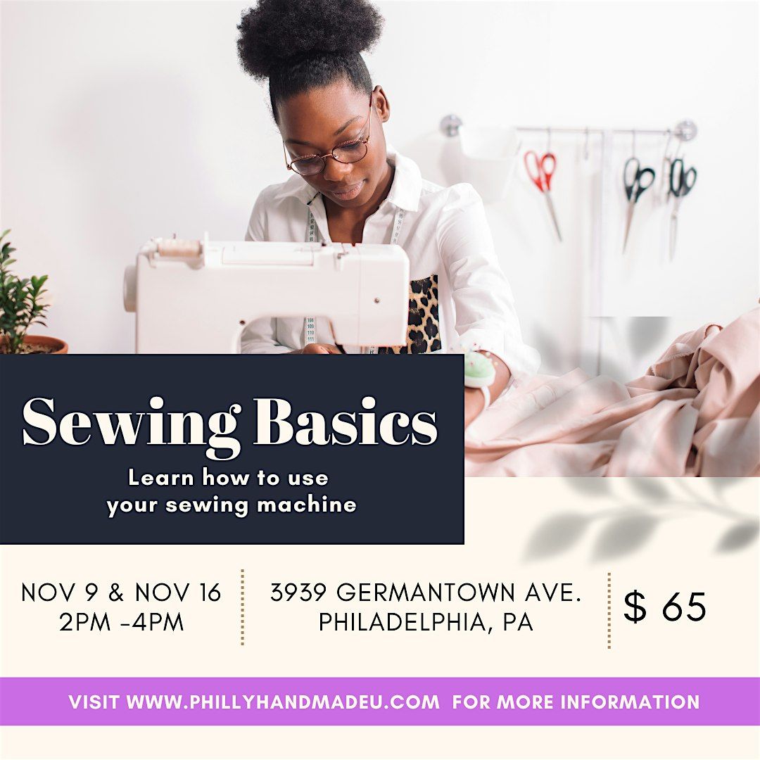 Sewing Basics: Learn how to use your sewing machine, 1 November | Event in Philadelphia | AllEvents