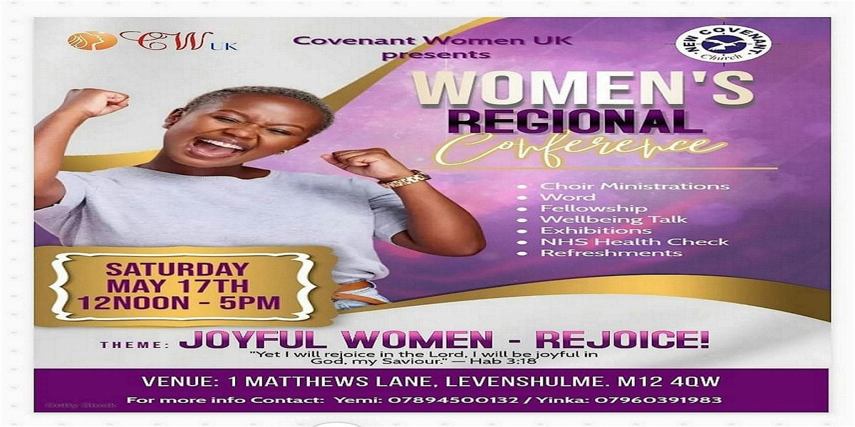 Covenant Women Regional Convention 2025, 17 May | Event in Longsight | AllEvents