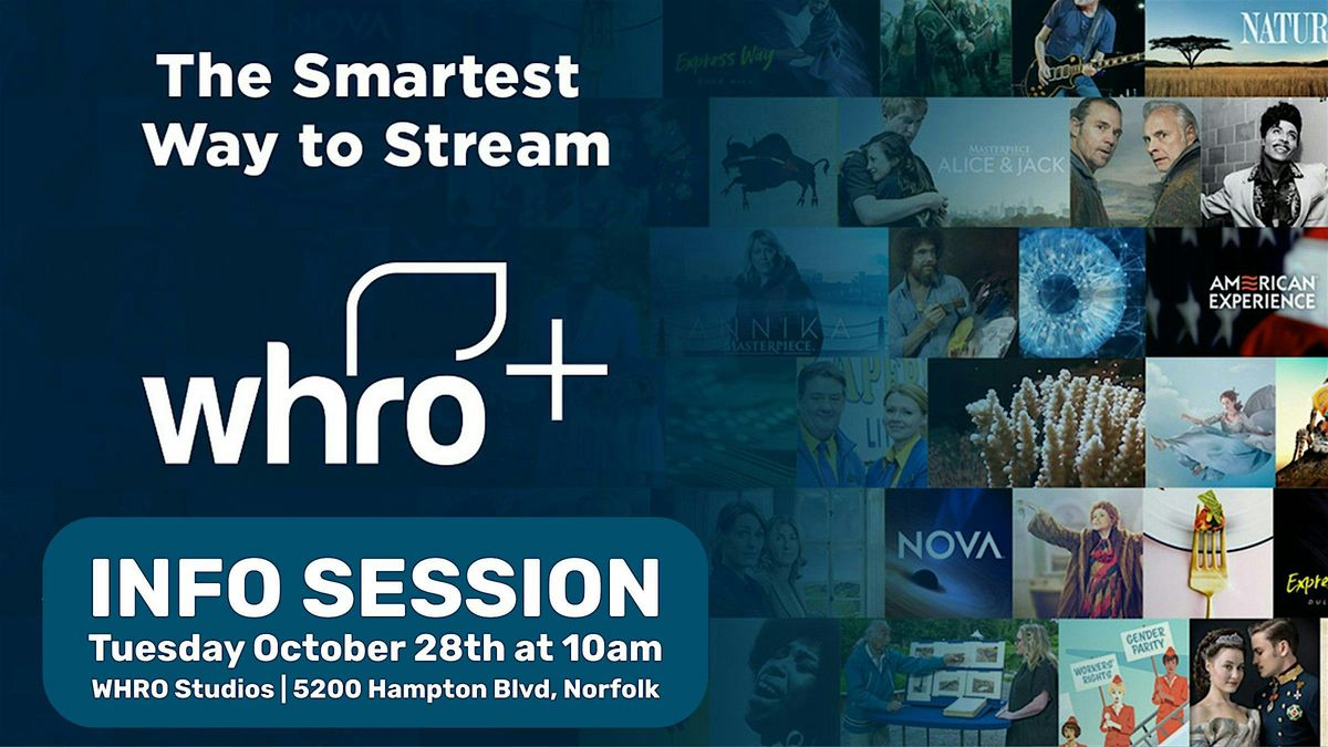 WHRO Plus Info Session, 28 October | Event in Norfolk | AllEvents