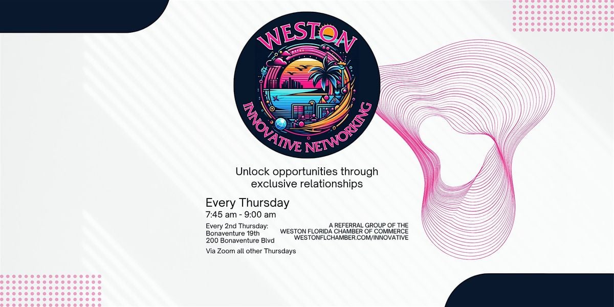 Weston Innovative Networking, 14 August | Event in Weston | AllEvents