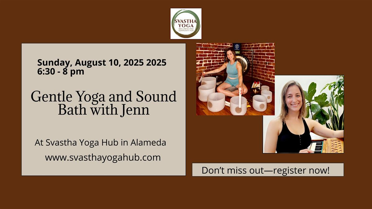Gentle Yoga and Sound Bath with Jenn, 10 August | Event in Alameda | AllEvents