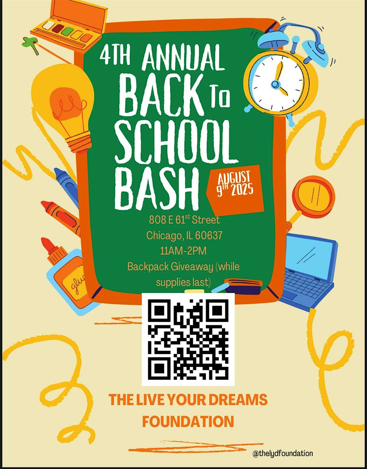 LYD’s 4th Annual Back to School Bash, 9 August | Event in Chicago | AllEvents