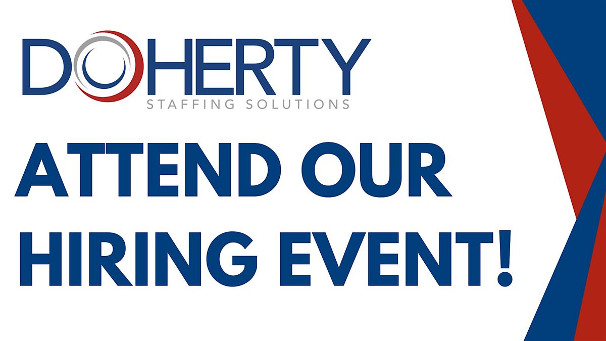 Doherty Staffing Solutions Hiring Event in Rogers, MN!, 15 October | Event in Rogers | AllEvents