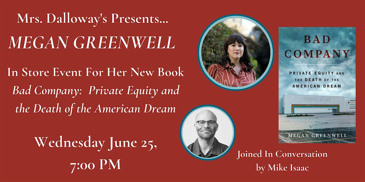 Megan Greenwell's BAD COMPANY In Store Discussion and Book Signing, 25 June | Event in Berkeley | AllEvents