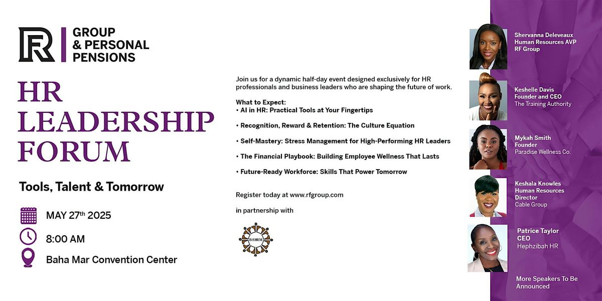 RF HR Leadership Forum 2025, 27 May | Event in Nassau | AllEvents