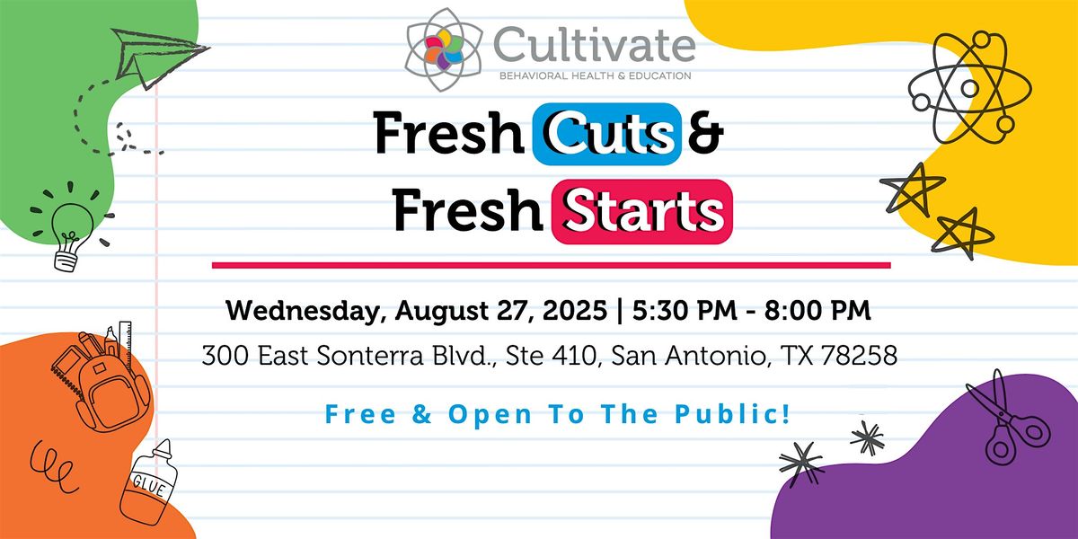 Fresh Cuts & Fresh Starts - San Antonio, 27 August | Event in San Antonio | AllEvents
