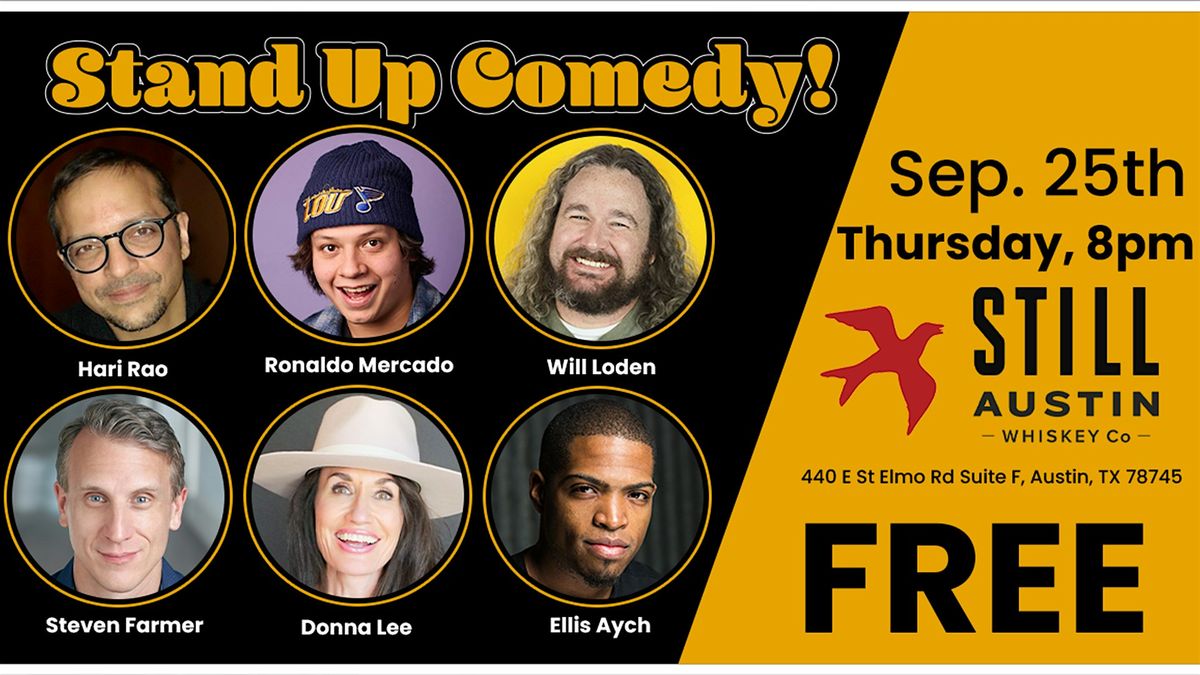 Still Austin Whiskey Co. Presents: Free Comedy Night, 25 September | Event in Austin | AllEvents