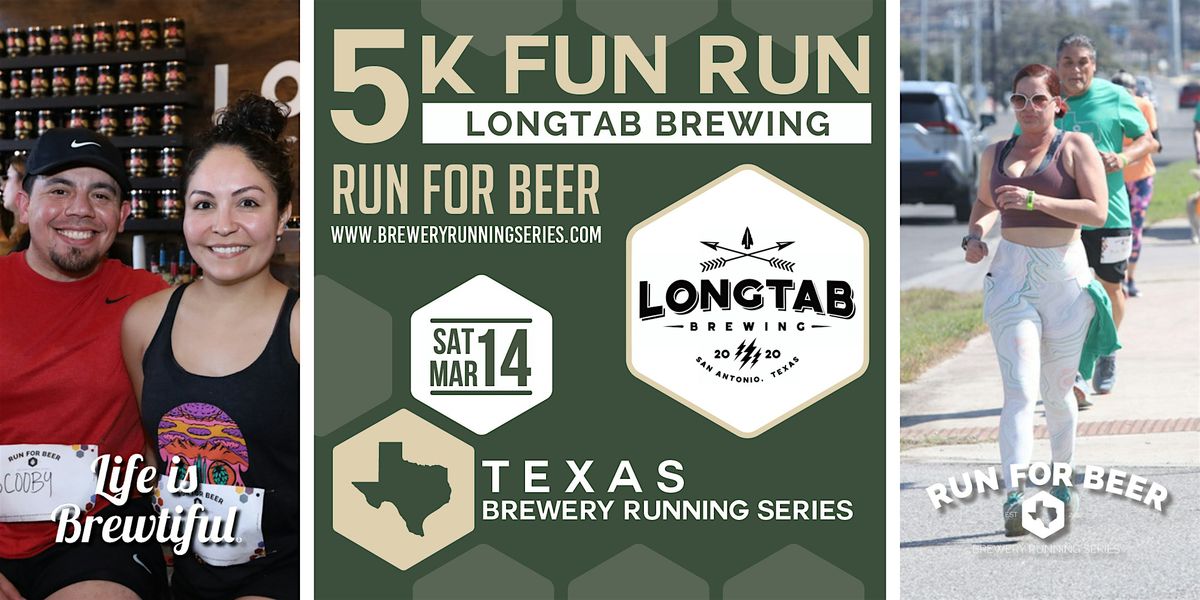 5k Beer Run x Longtab Brewing | Texas Brewery Running Series, 14 March | Event in San Antonio | AllEvents