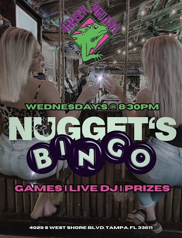 Nugget's Bingo South Tampa! Green Iguana Wednesday at 8:30pm, 25 June | Event in Tampa | AllEvents