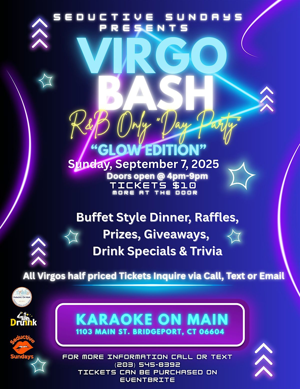 Virgo Bash "R&B Only Day Party" Glow Edition, 7 September | Event in Bridgeport | AllEvents