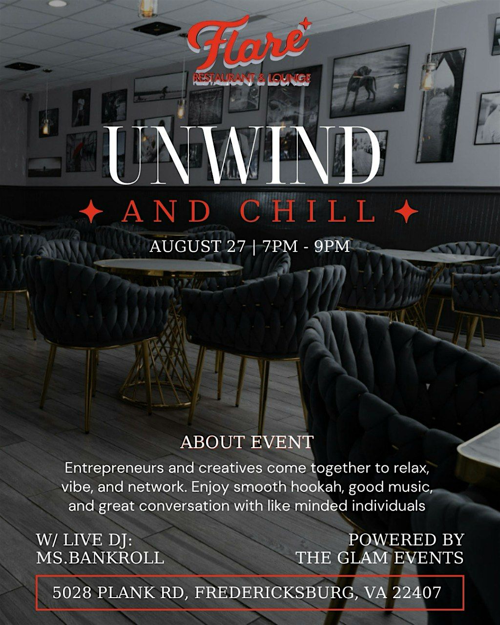 Unwind and Chill Networking Event, 27 August | Event in Fredericksburg | AllEvents