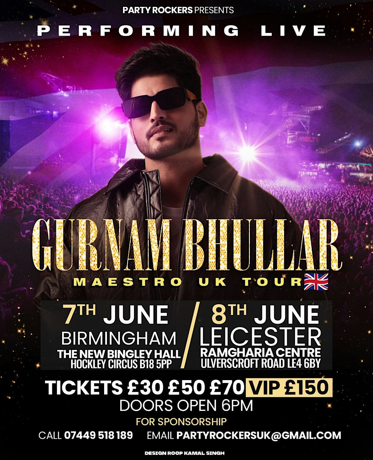 GURNAM BHULLAR MAESTRO UK TOUR, 7 June | Event in Birmingham | AllEvents