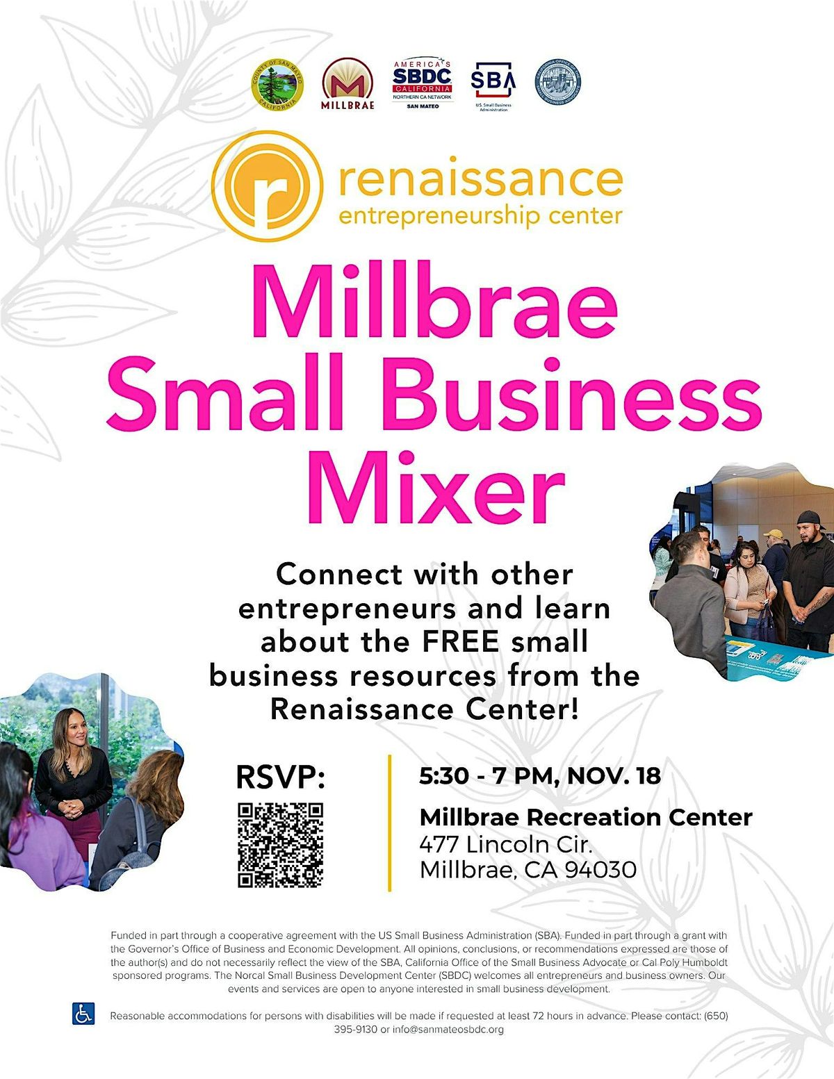 Millbrae Small Business Mixer, 18 November | Event in Millbrae | AllEvents