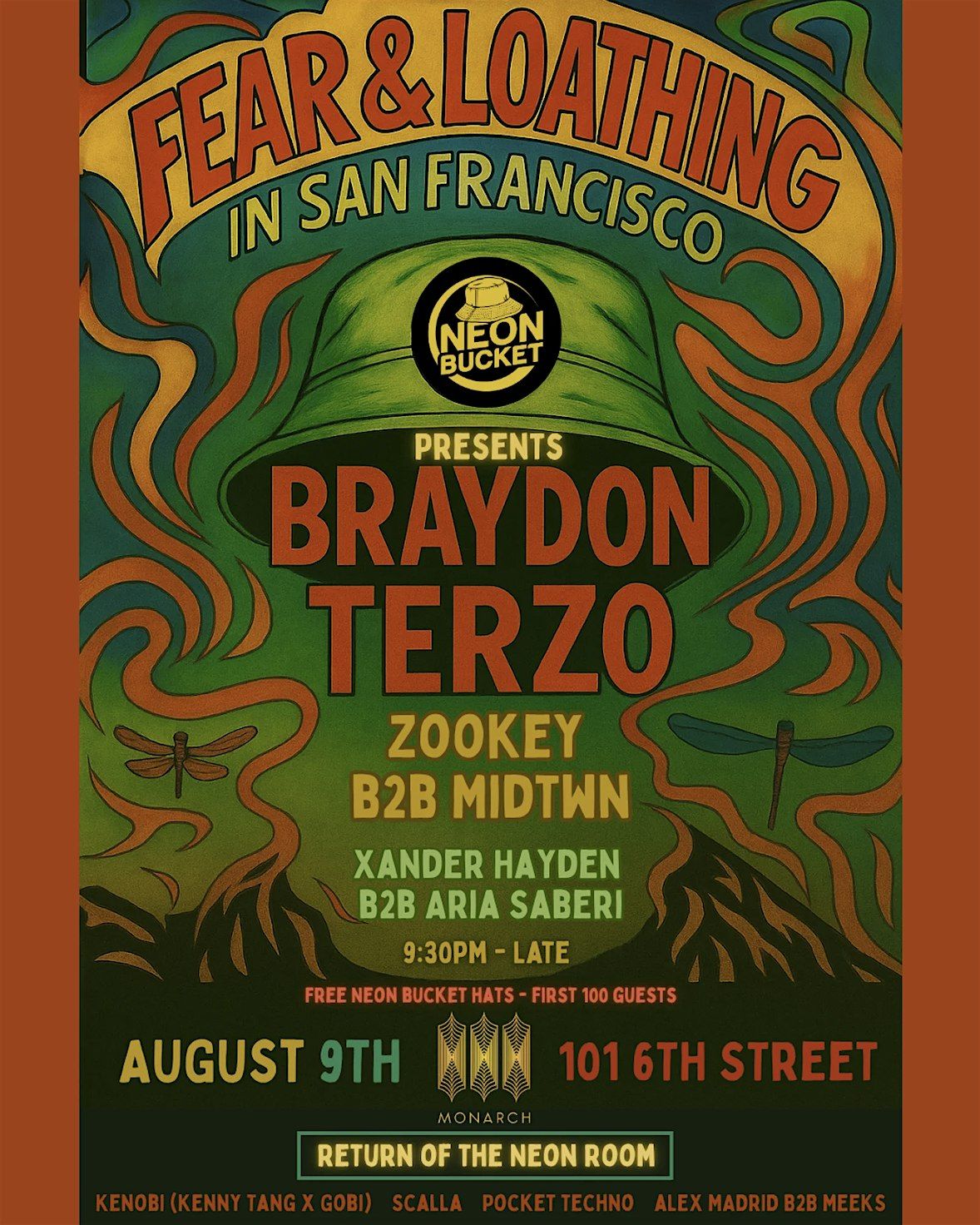 NeonBucket Presents: Fear & Loathing in San Francisco (Braydon Terzo), 9 August | Event in San Francisco