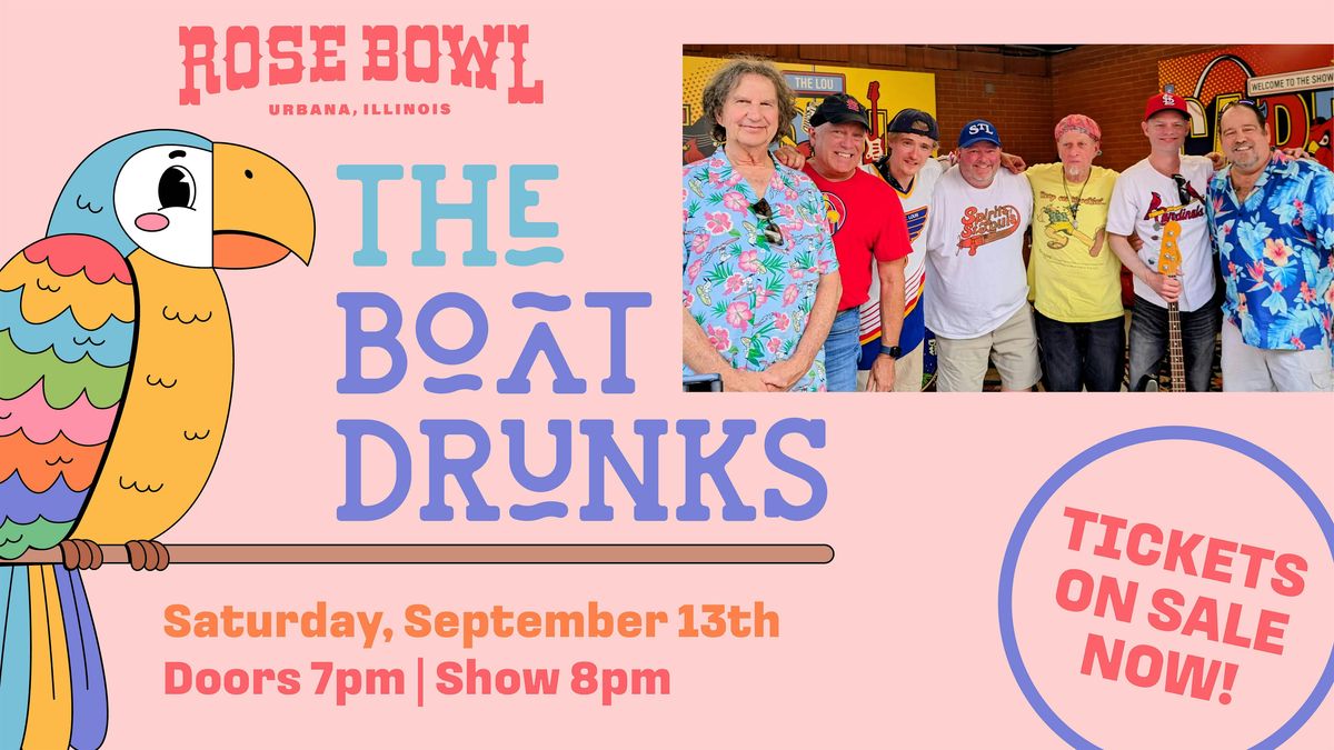The Boat Drunks live at The Rose Bowl Tavern, 13 September | Event in Urbana | AllEvents