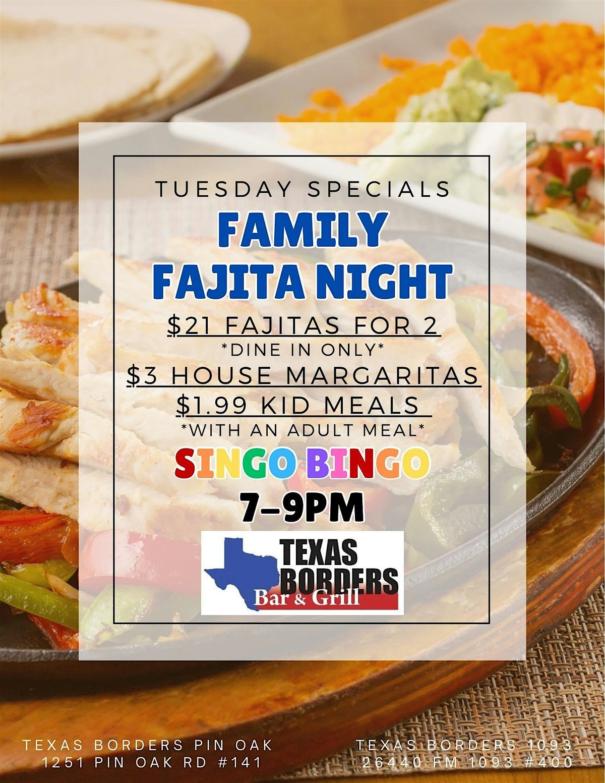 Tuesday Music Bingo @ Texas Borders-Pin Oak | Event in Katy | AllEvents