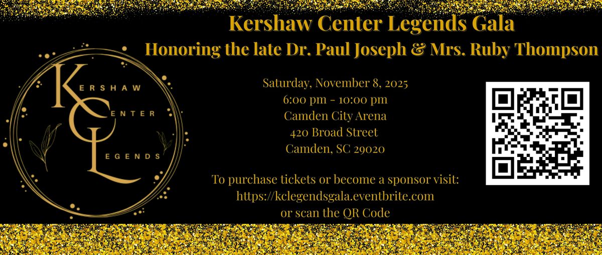 Kershaw Center Legends Gala, 8 November | Event in Camden | AllEvents
